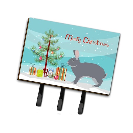 Carolines Treasures Giant Chinchilla Rabbit Christmas Leash or Key Holder BB9333TH68